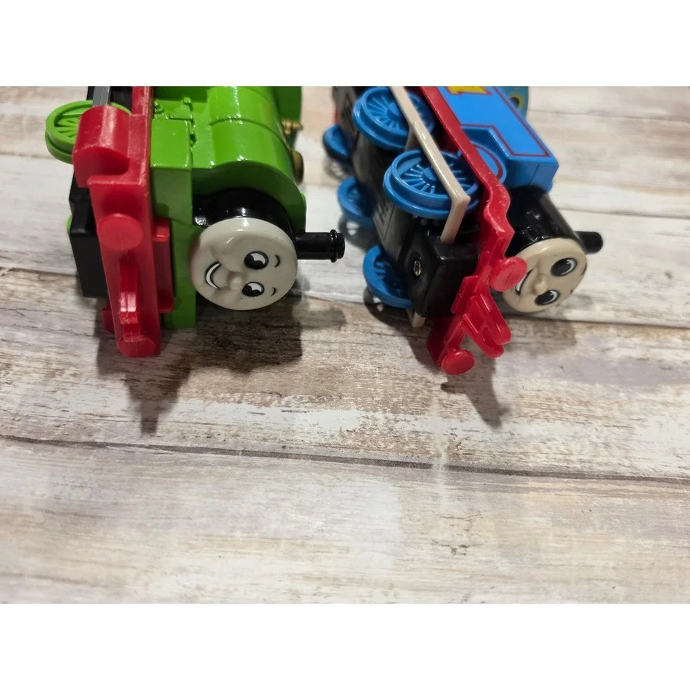 Vintage Thomas & Percy ERTL Toy‎ Trains Blue Green 1990s Set READ